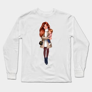 Mother with son Long Sleeve T-Shirt